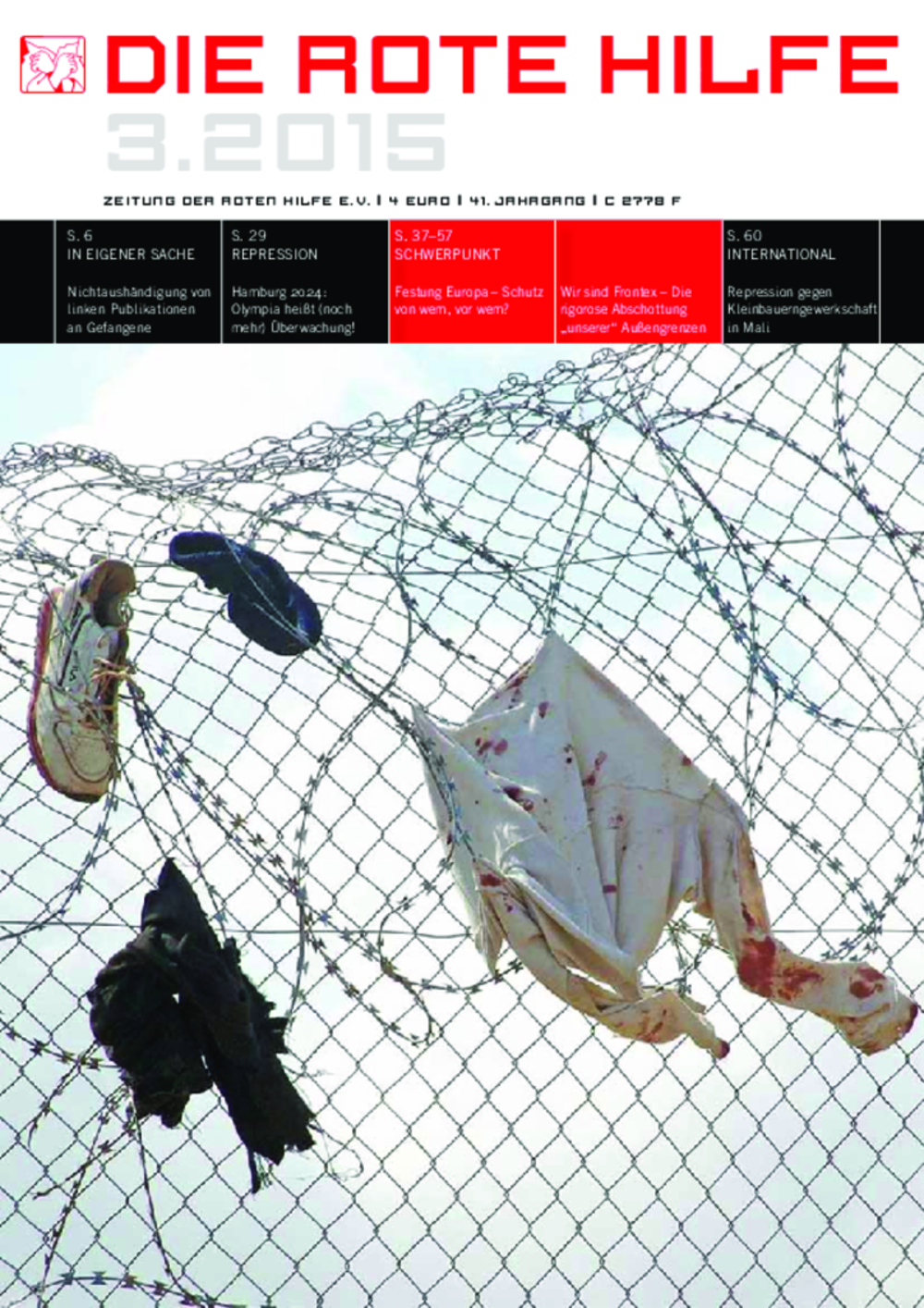Cover von Rote Hilfe Zeitung 3/2015