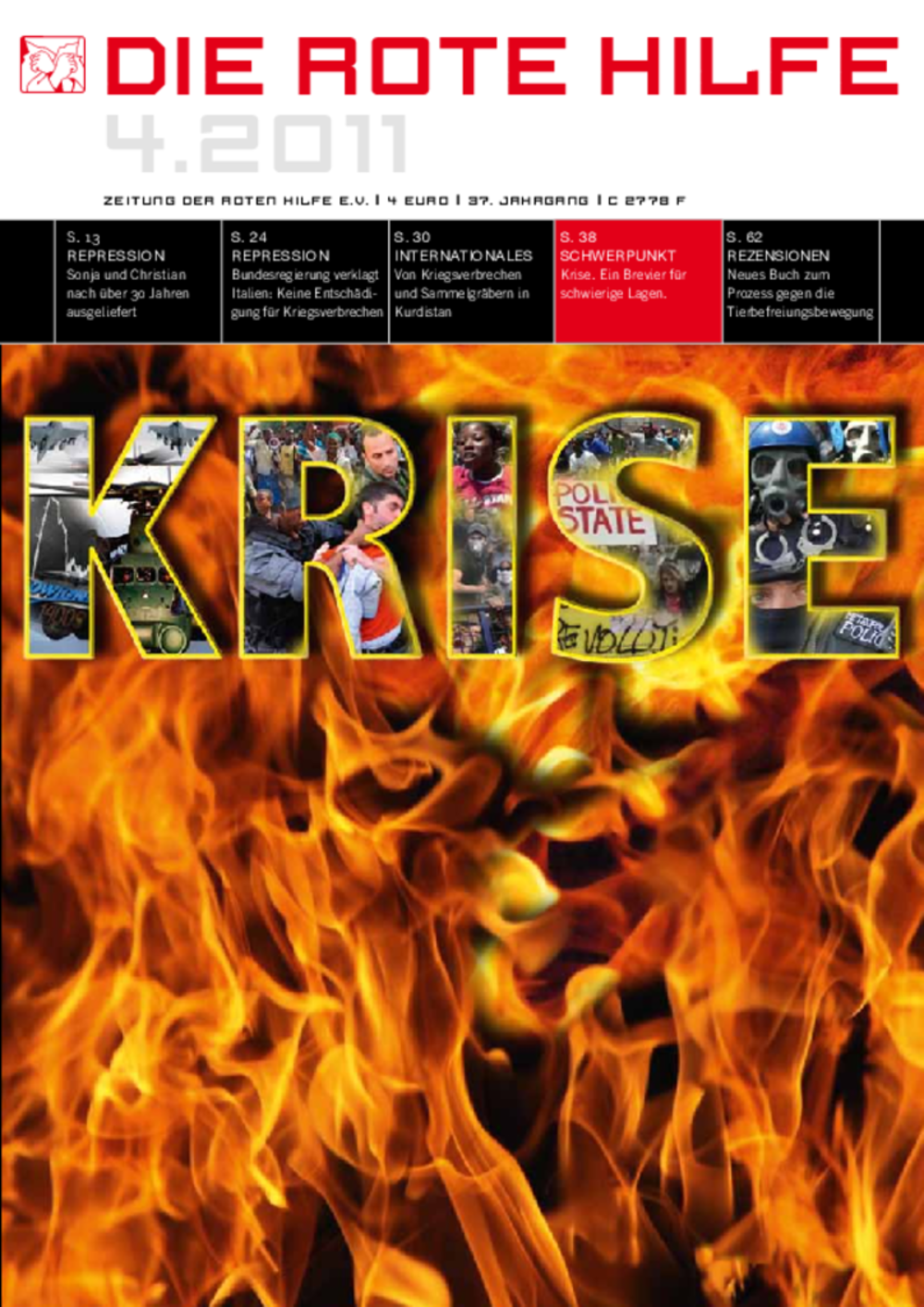 Cover von Rote Hilfe Zeitung 4/2011