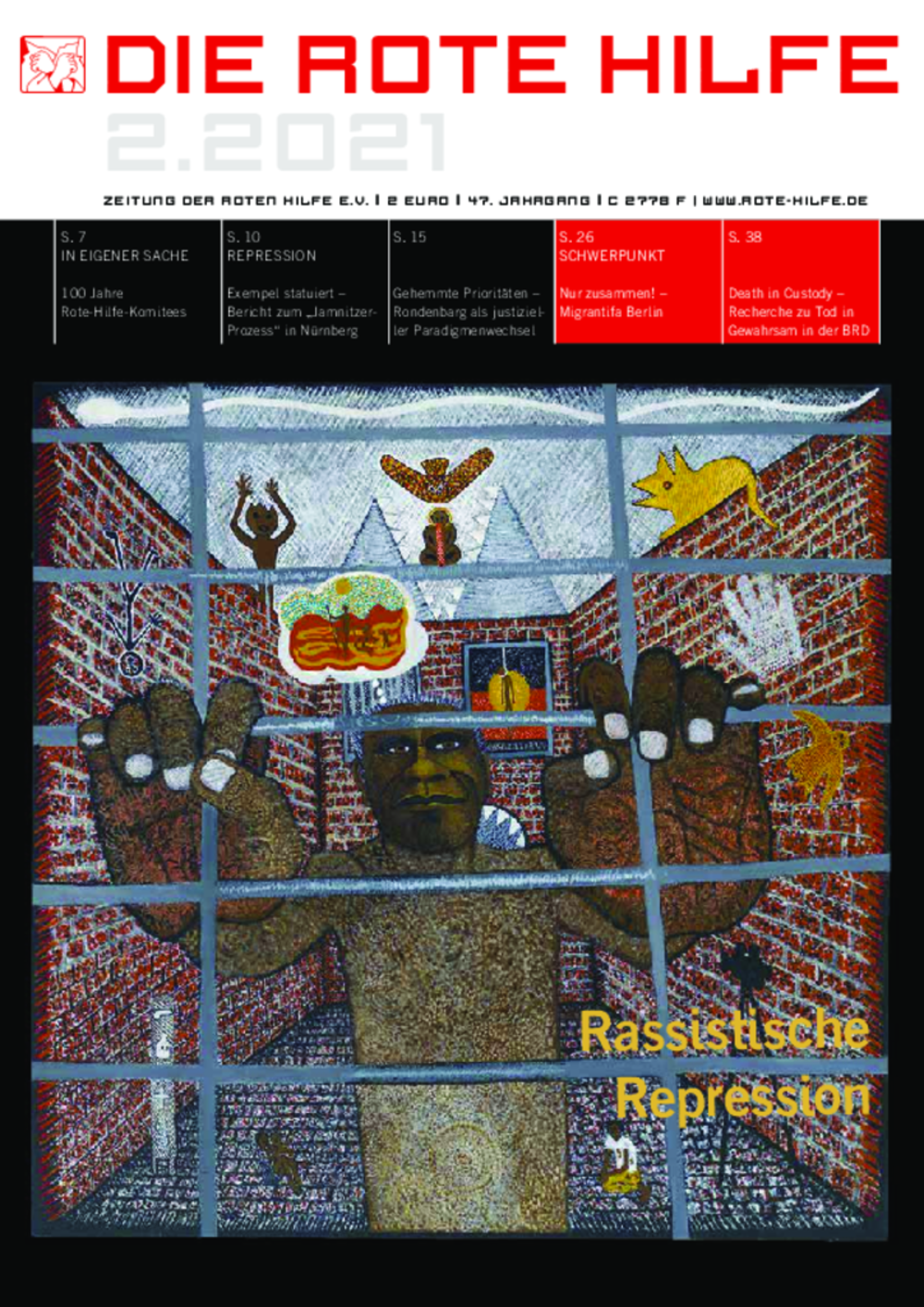 Cover von Rote Hilfe Zeitung 2/2021