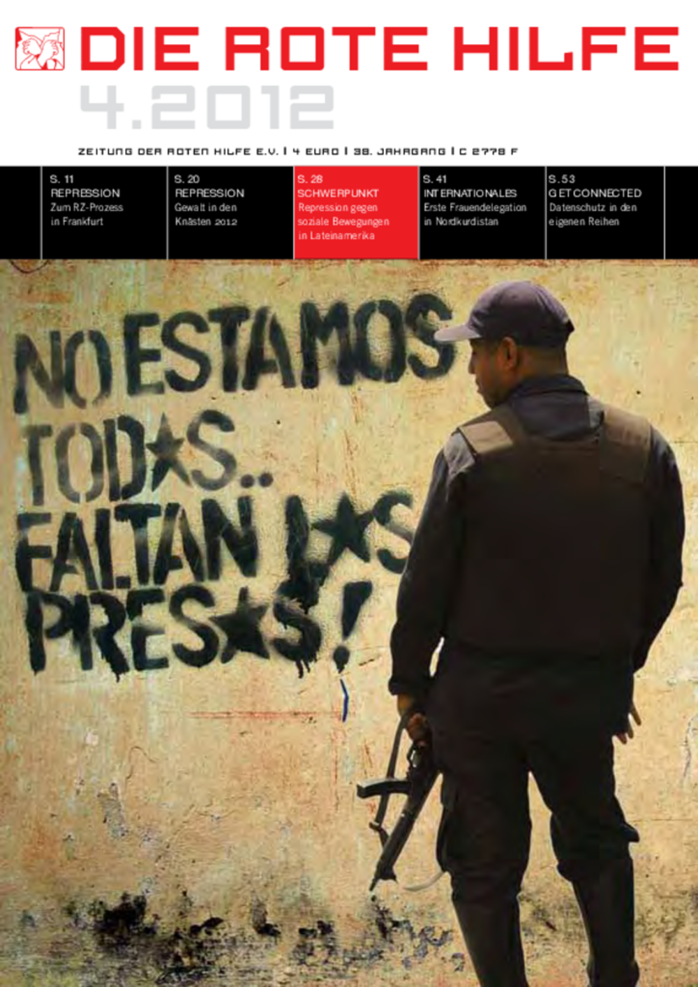 Cover von Rote Hilfe Zeitung 4/2012
